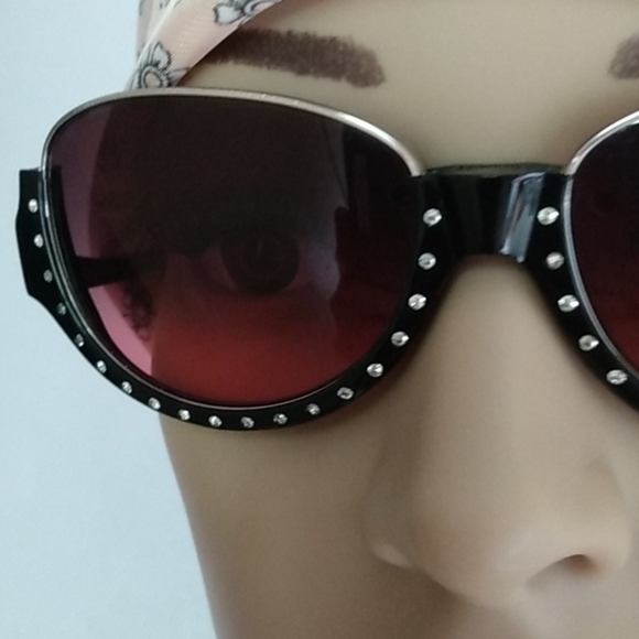 MIKLI SUNGLASSES BLACK ROSE GRADIENT Designer France Msrp $498 + - Picture 3 of 10